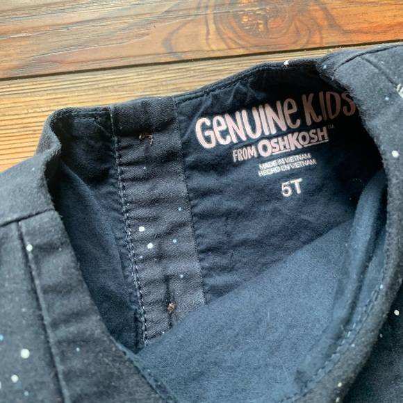 Genuine Kids By Oshkosh Woodland Forest Starry Night 5T Dress - Picture 3 of 11